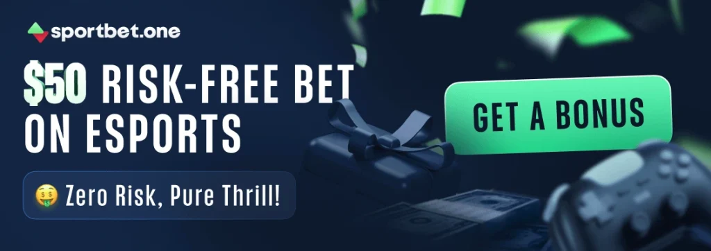 Risk free bet on esports - Sportbet.one